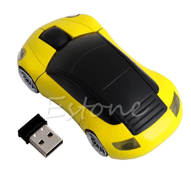 Computer Accessories 2.4GHz 3D Optical Wireless Mouse Mice Car Shape Receiver USB For PC Laptop