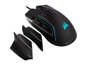 Corsair Mouse Glaive RGB Pro Comfort FPS/MOBA Gaming Mouse with Interchangeable Grips. Aluminum, Backlit RGB LED, 18000 dpi, Optical