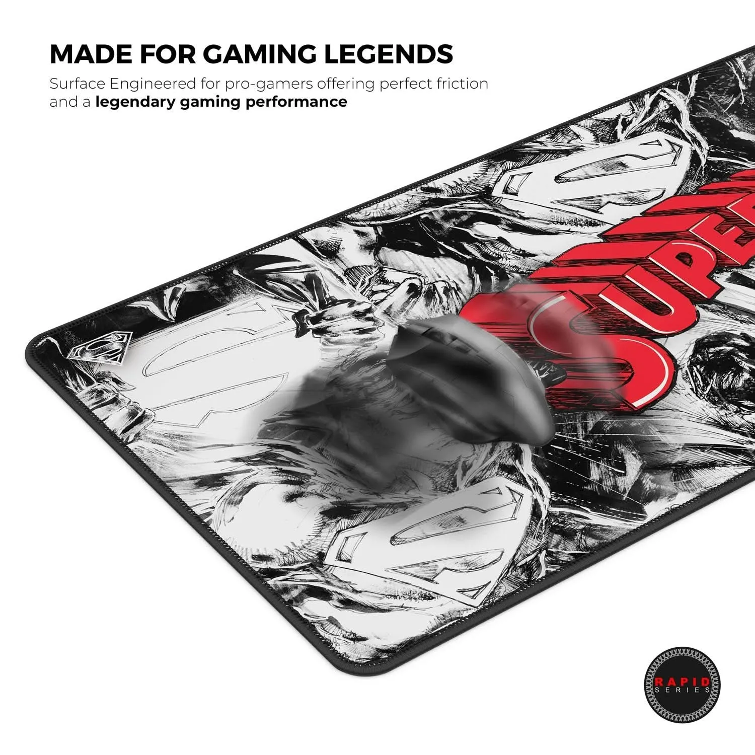 CYBEART SUPERMAN JIM LEE EDITION GAMING MOUSE PAD RAPID SERIES 450 MM (L)