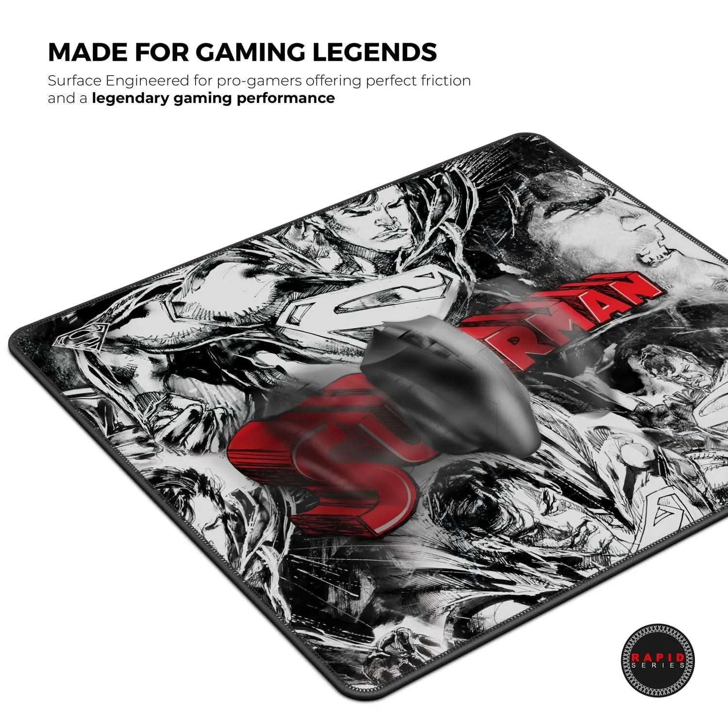 CYBEART SUPERMAN JIM LEE EDITION GAMING MOUSE PAD RAPID SERIES 450 MM (L)