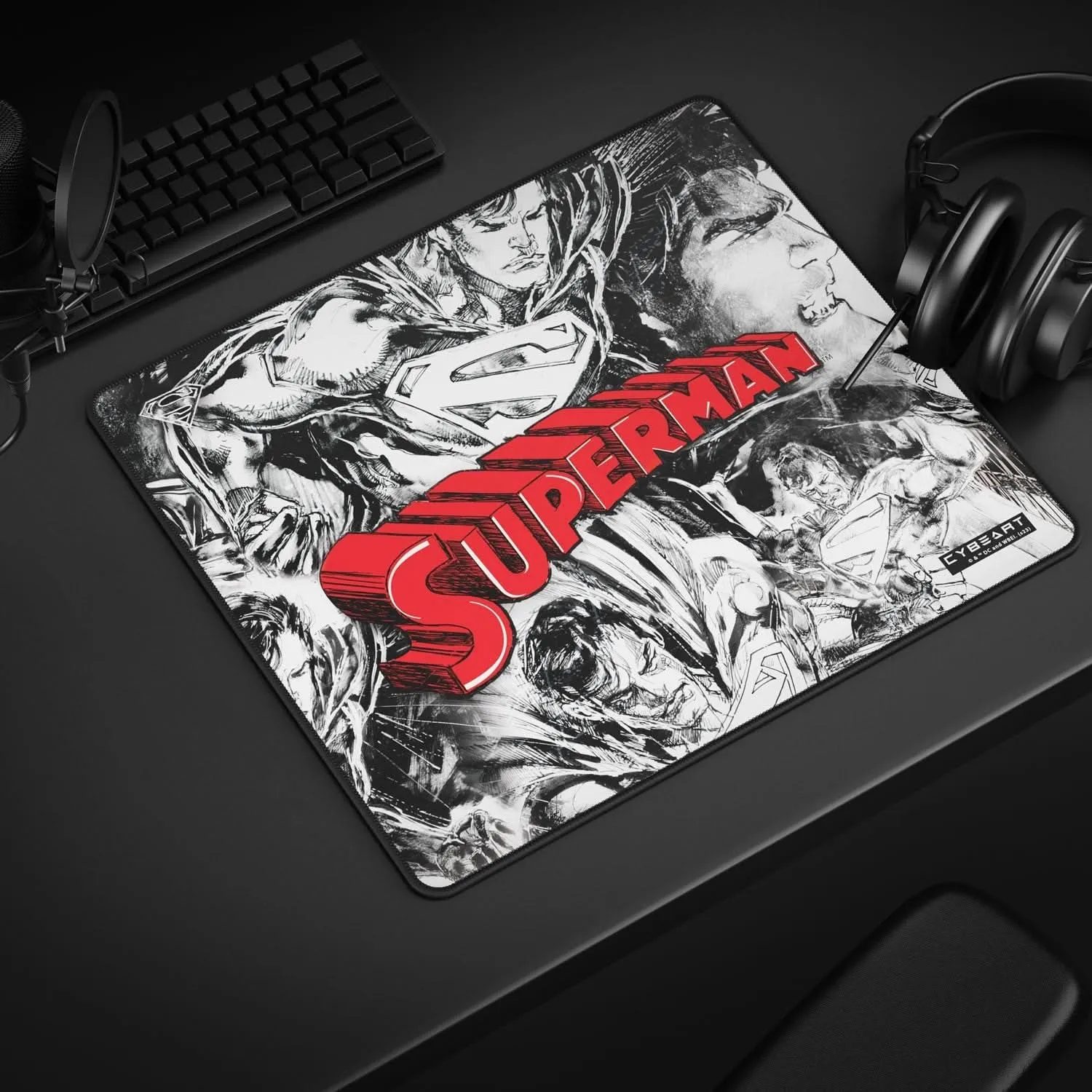 CYBEART SUPERMAN JIM LEE EDITION GAMING MOUSE PAD RAPID SERIES 450 MM (L)