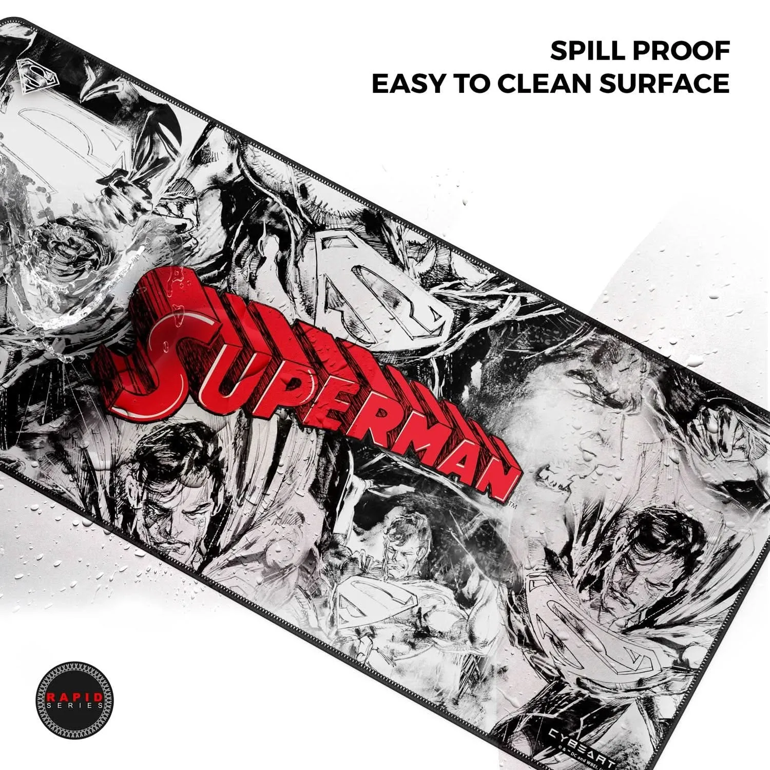 CYBEART SUPERMAN JIM LEE EDITION GAMING MOUSE PAD RAPID SERIES 450 MM (L)