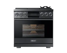 Dacor DOP36M96GLM 36" Pro Gas Range, Graphite Stainless Steel, Natural Gas