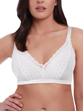 Daisy Lace Bralette - White