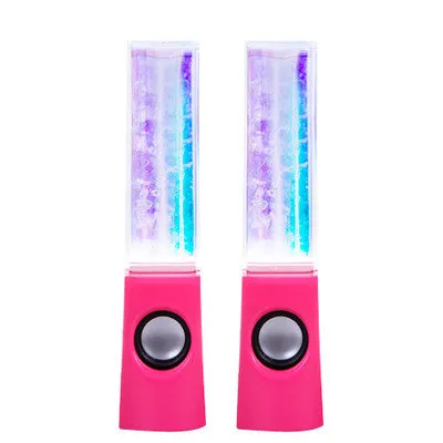 Dancing Water Speaker Active Portable Mini USB LED Light Speaker For iphone ipad PC MP3 MP4 PSP subwoofer water-column audio