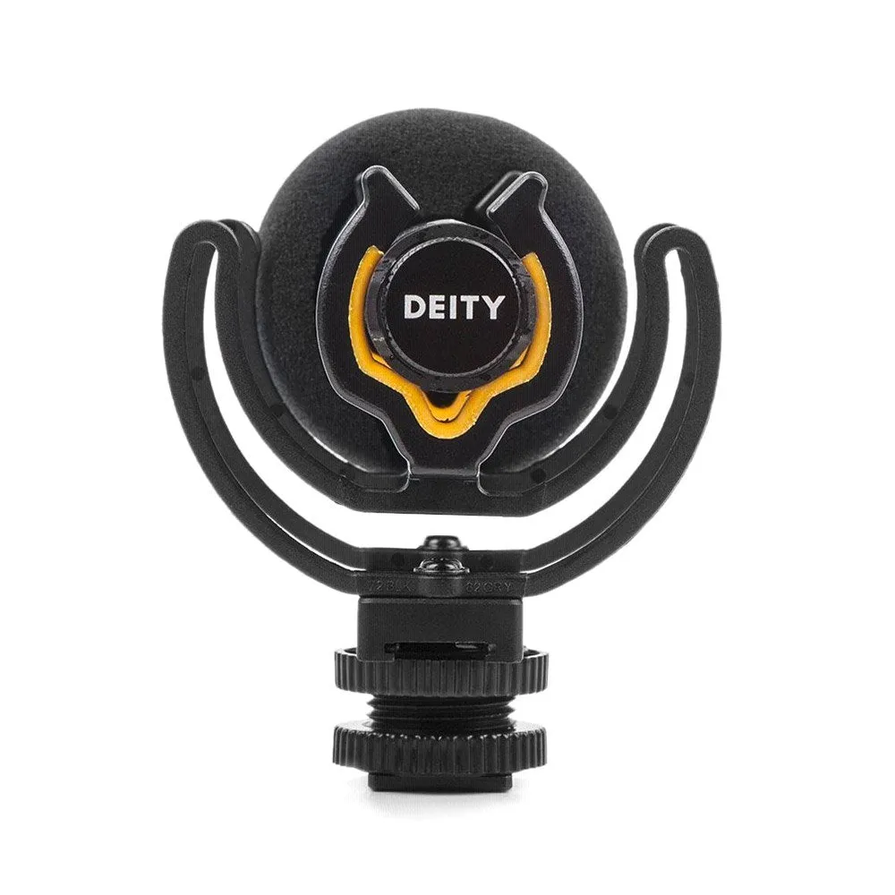 Deity V-Mic D3 Pro Universal Super-Cardioid Condenser Camera-Mount Rechargeable Shotgun Microphone with Rycote Lyre Shoe Shockmount and 3.5mm TRRS Coiled Cable