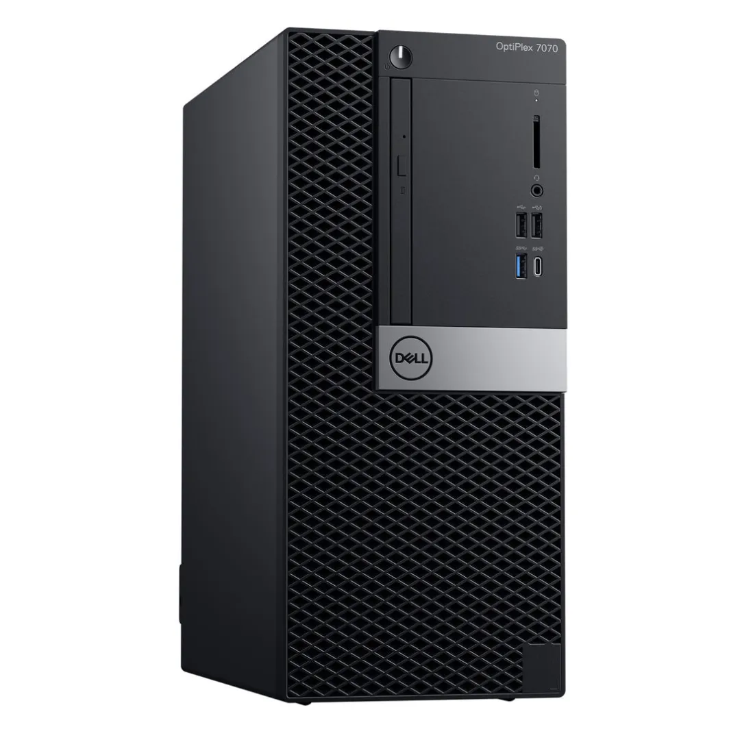 Dell OptiPlex 7070, Mini Tower Desktop, Intel Core i7-9700, 3.0GHz, 32GB RAM, 512GB NVMe Drive, DVDRW, Windows 11 Pro - Grade A Refurbished