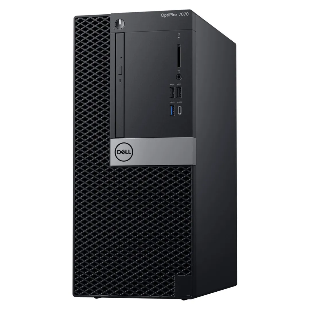 Dell OptiPlex 7070, Mini Tower Desktop, Intel Core i7-9700, 3.0GHz, 32GB RAM, 512GB NVMe Drive, DVDRW, Windows 11 Pro - Grade A Refurbished