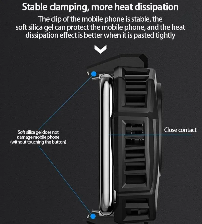 Digital Display Mobile Phone Fan Cooler