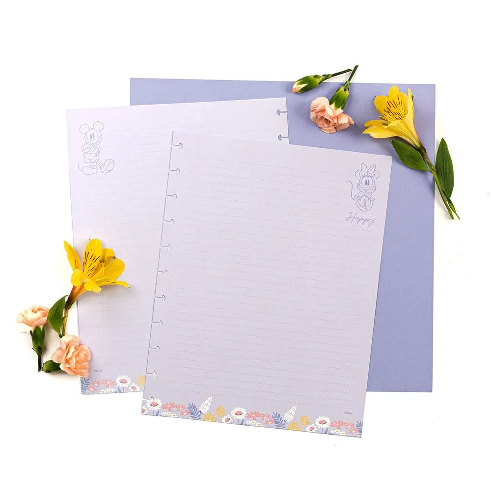 Disney © Mickey Mouse & Minnie Mouse Floral Think Happy Big Filler Paper