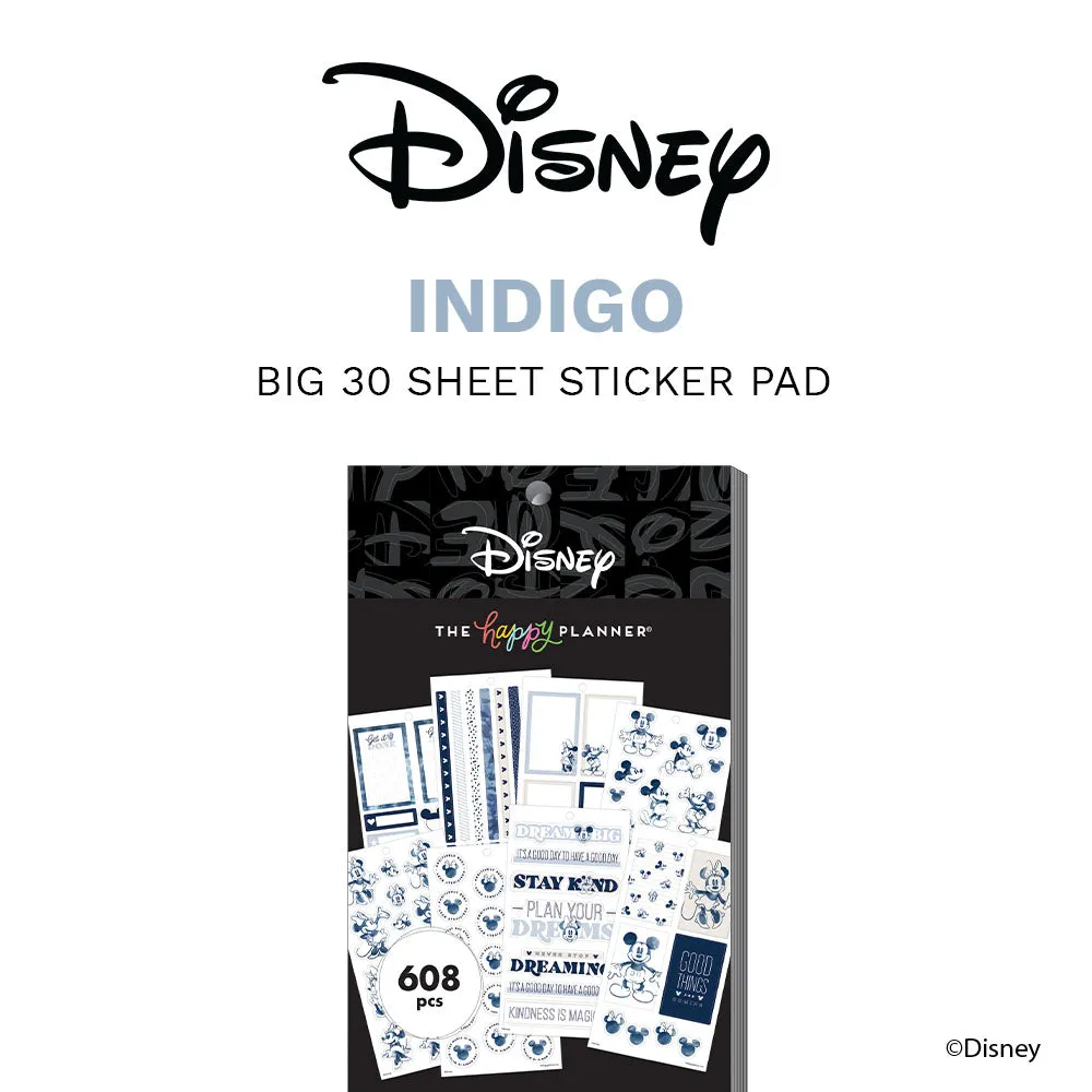 Disney© Mickey Mouse & Minnie Mouse Indigo Value Pack Stickers - Big