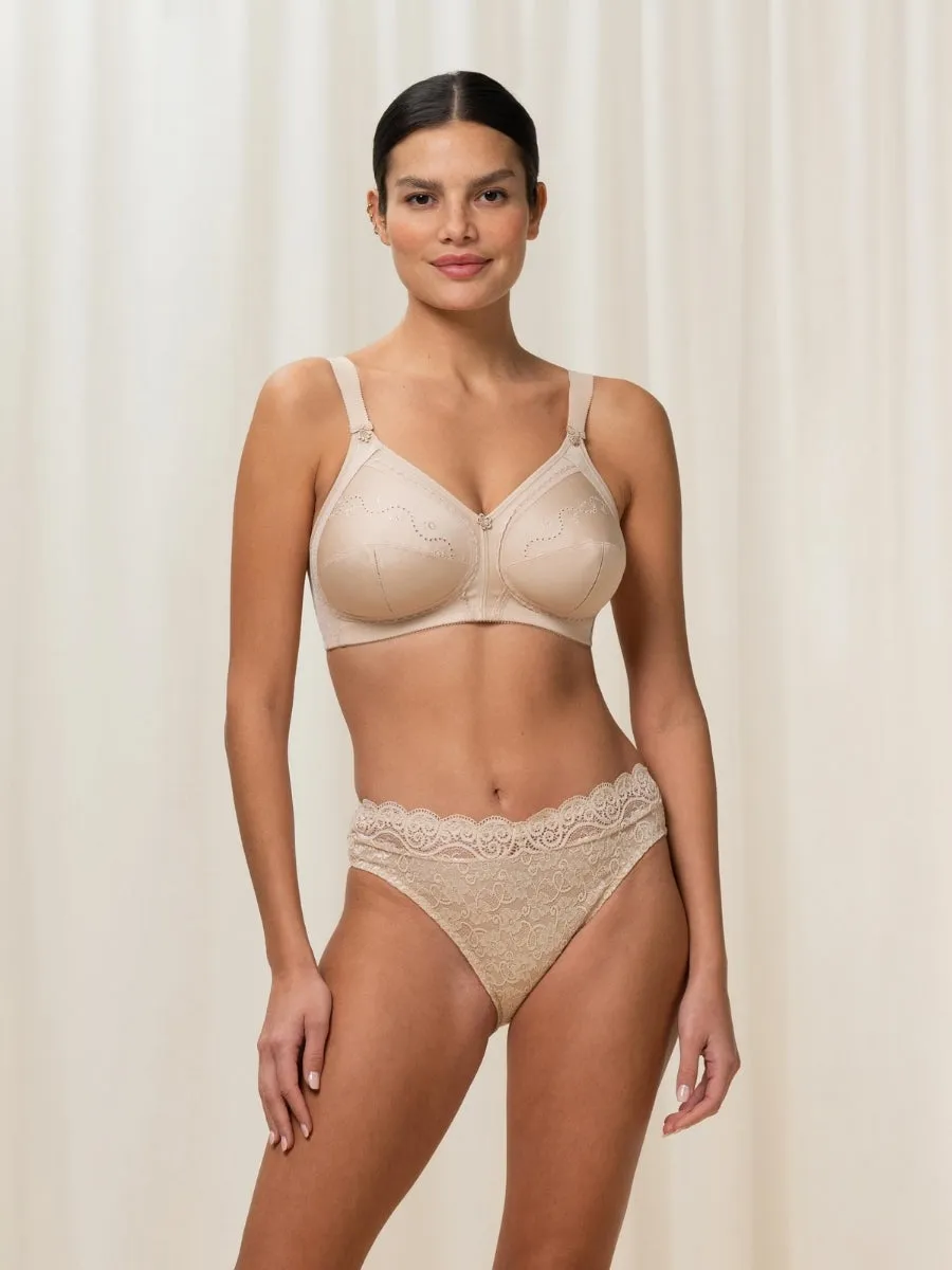 Doreen   Cotton Full Cup Bra - Skin