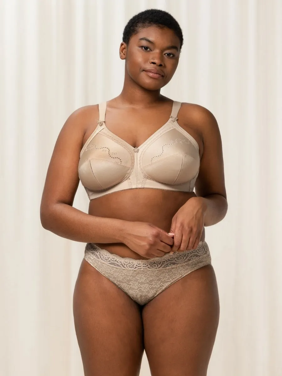 Doreen   Cotton Full Cup Bra - Skin