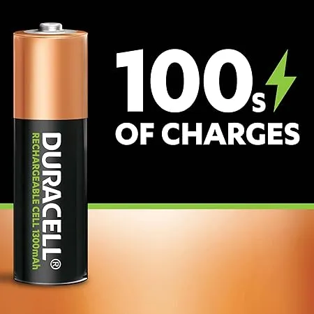 Duracell Rechargeable AA 1300mAh Batteries (Pack of 2)