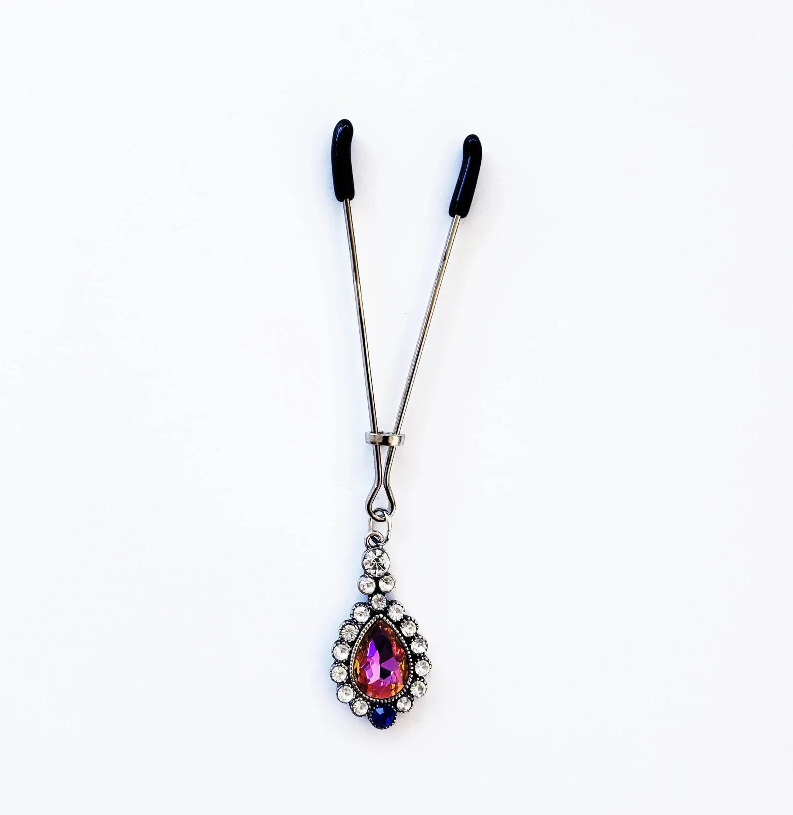 Elegant Gemstone Tweezer Clitoral Clamp