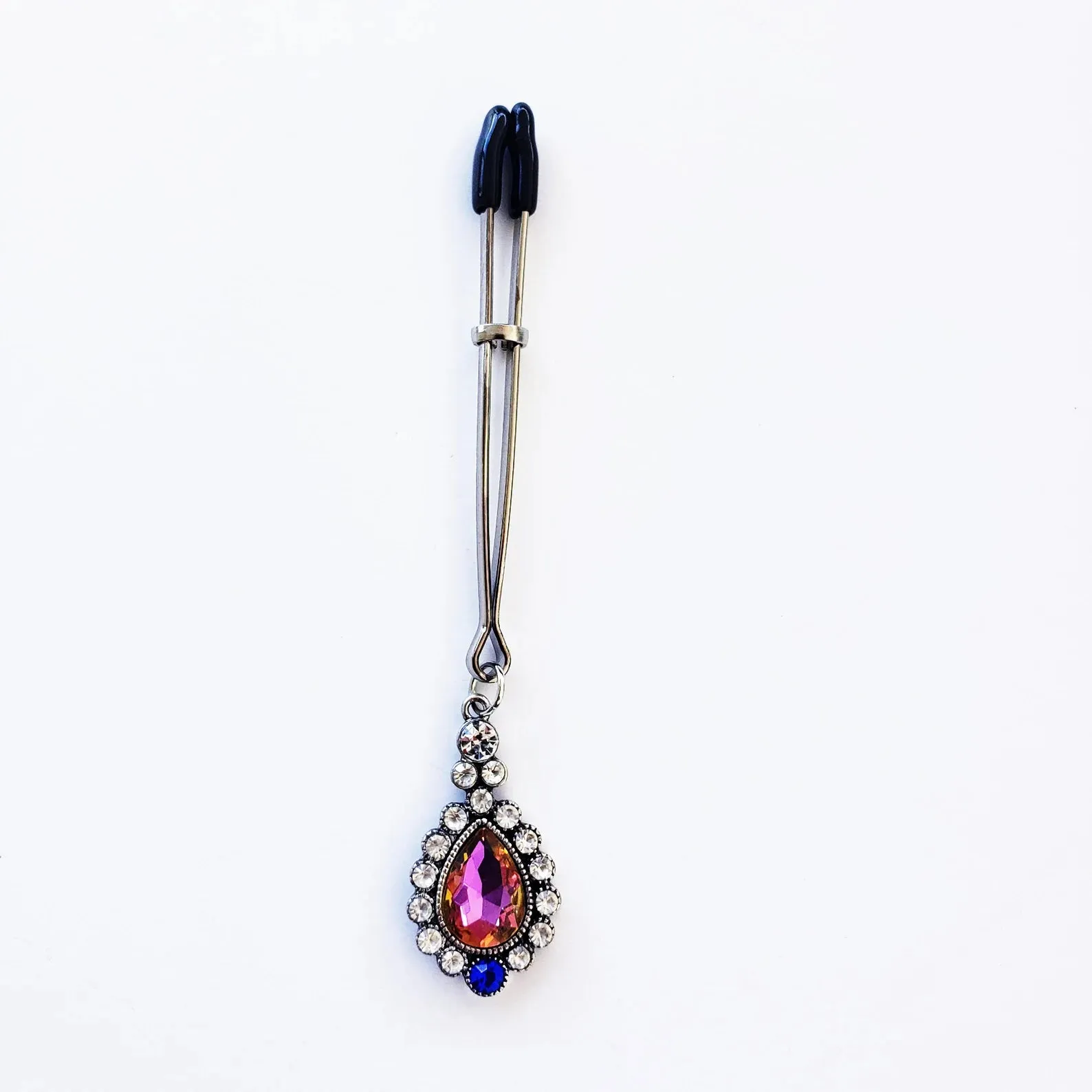 Elegant Gemstone Tweezer Clitoral Clamp