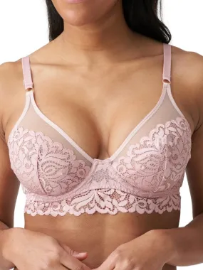 Elis Plunge Longline Bra - Vintage Pink