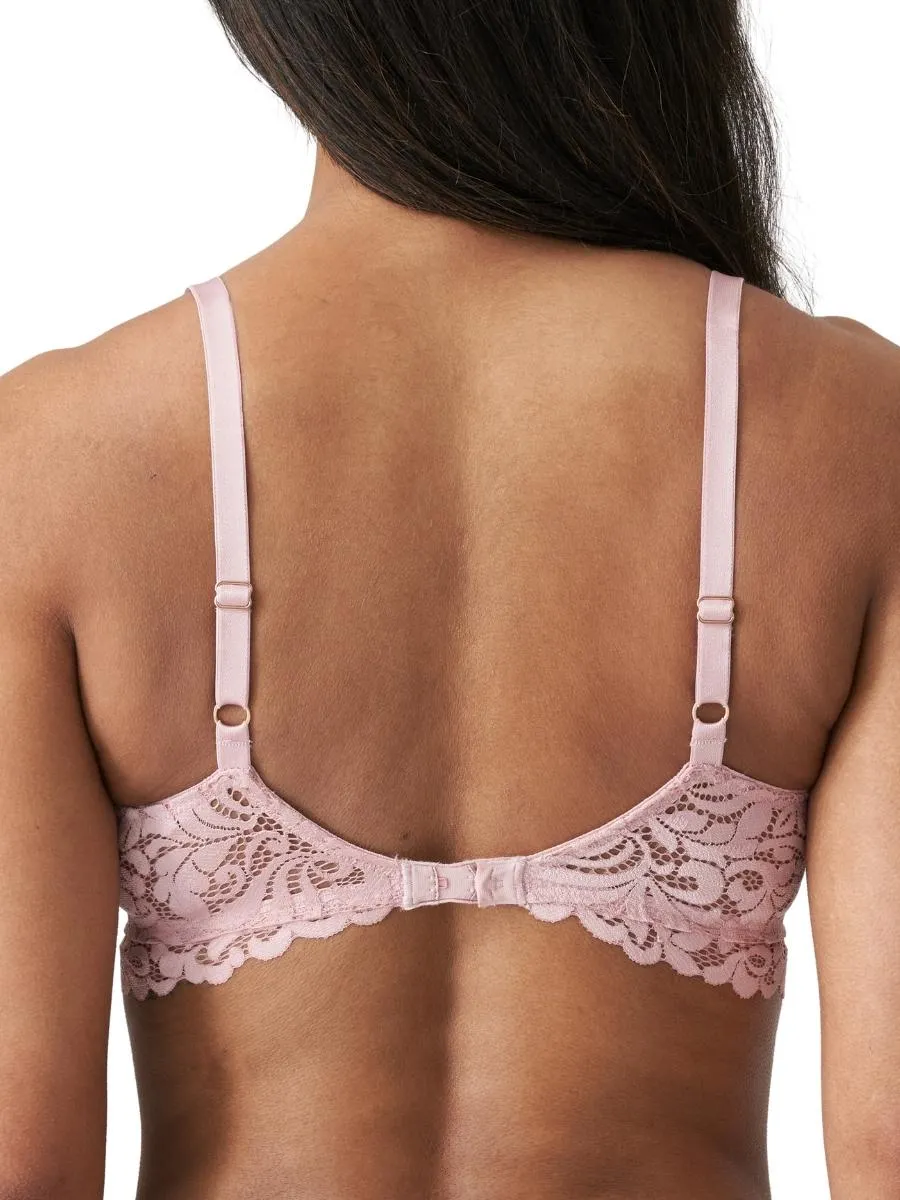 Elis Plunge Longline Bra - Vintage Pink