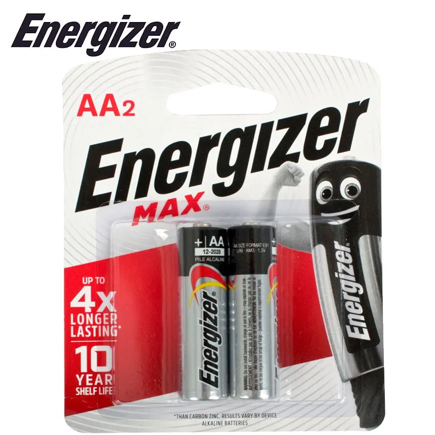 Energizer Max Aa - 2 Pack (Moq 20)