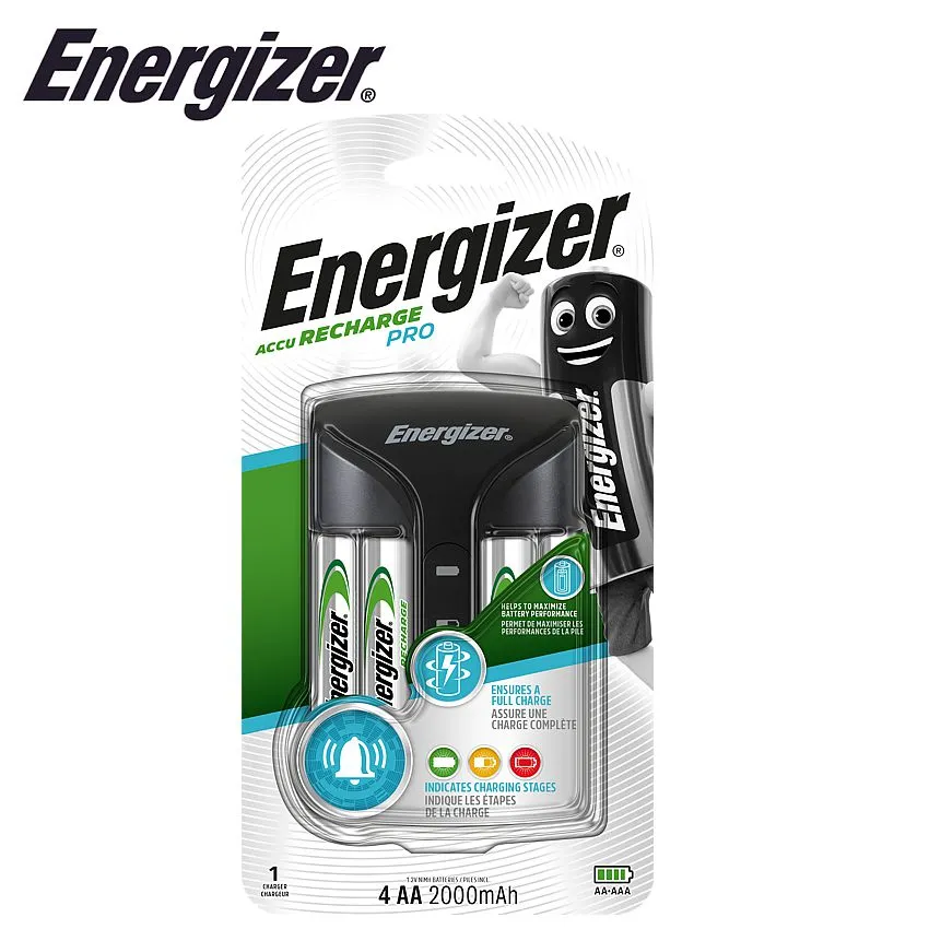 Energizer Pro Charger (With 4 X 2000Mah Aa ) / Smart Charger (With 4 X 1400Mah A E300696601