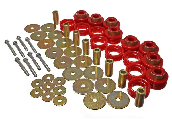 Energy Suspension Body Mount Bushing Set Dodge Ram 1500 / 2500 (94-02) Red or Black