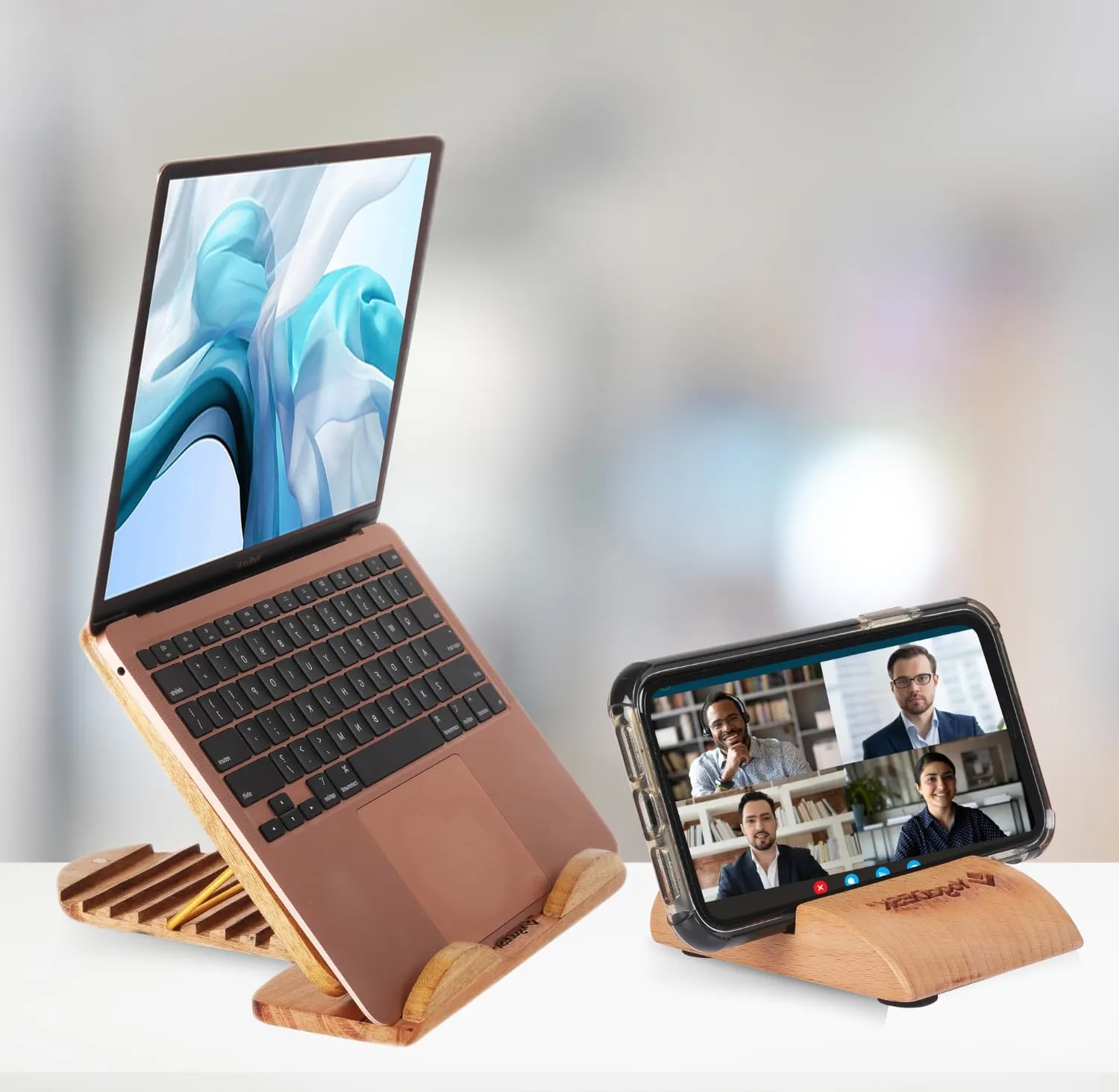 Ergonomic Laptop Stand With Mobile Stand for Desk