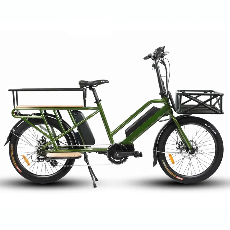 EUNORAU MAX-CARGO Long-Tail Electric Cargo Bike, 48V/14Ah, 750W