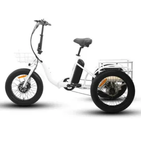 EUNORAU Step-Through Fat Tire Folding New-Trike, 48V/12.5Ah, 500W