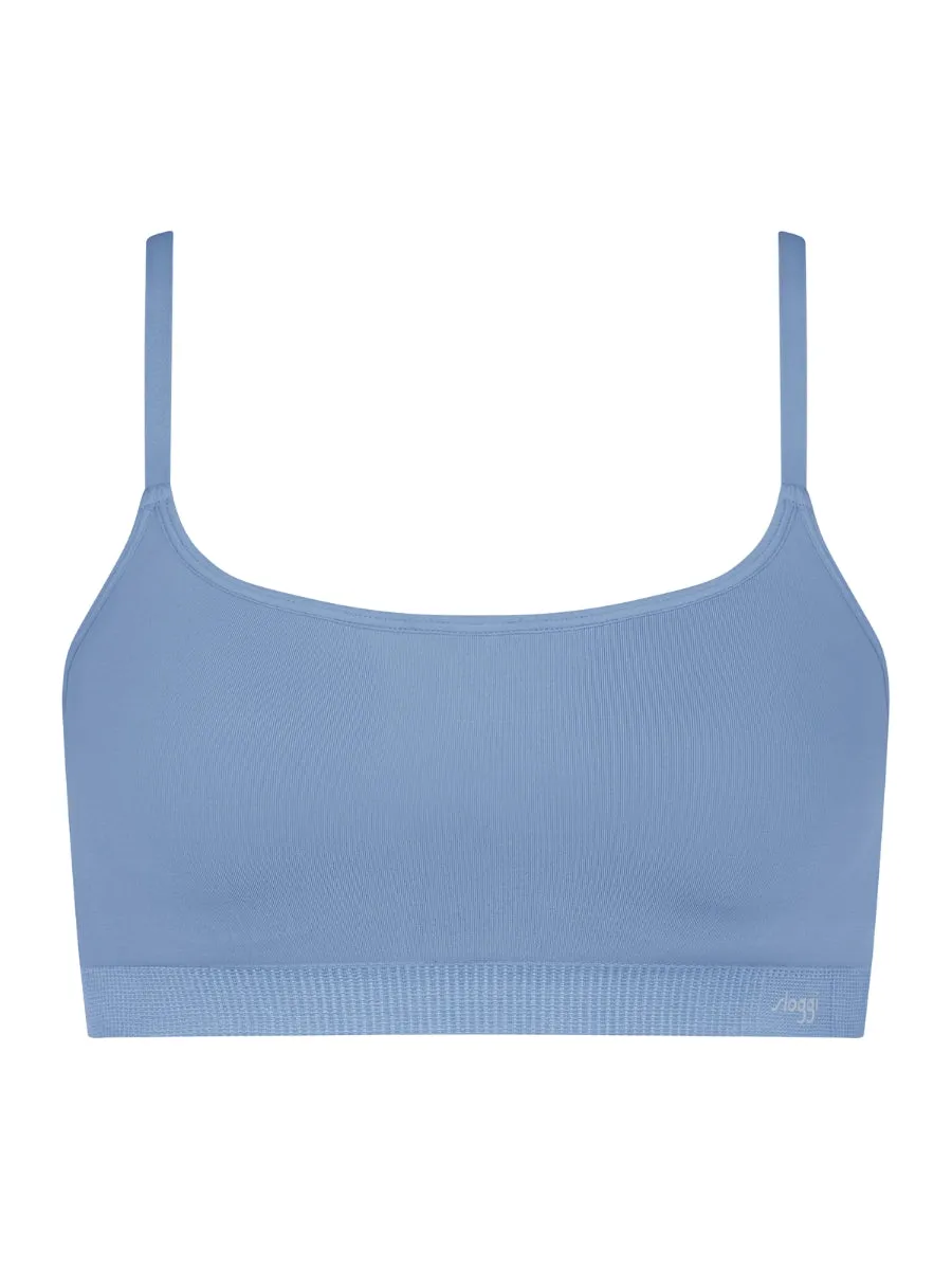 EVER Infused Camomile Padded Bralette - Azura Blue