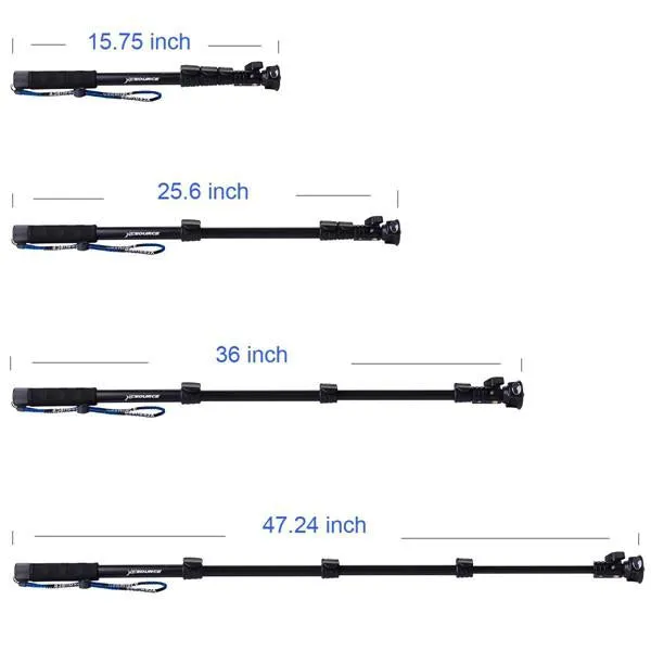 Extendable Heavy Duty Adventure Monopod Handheld for GoPro & Smartphone **GoPro Wifi Remote not included**