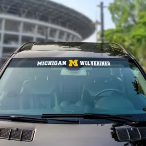 Fanmats Michigan Wolverines Sun Stripe Windshield Decal 3.25" x 34"