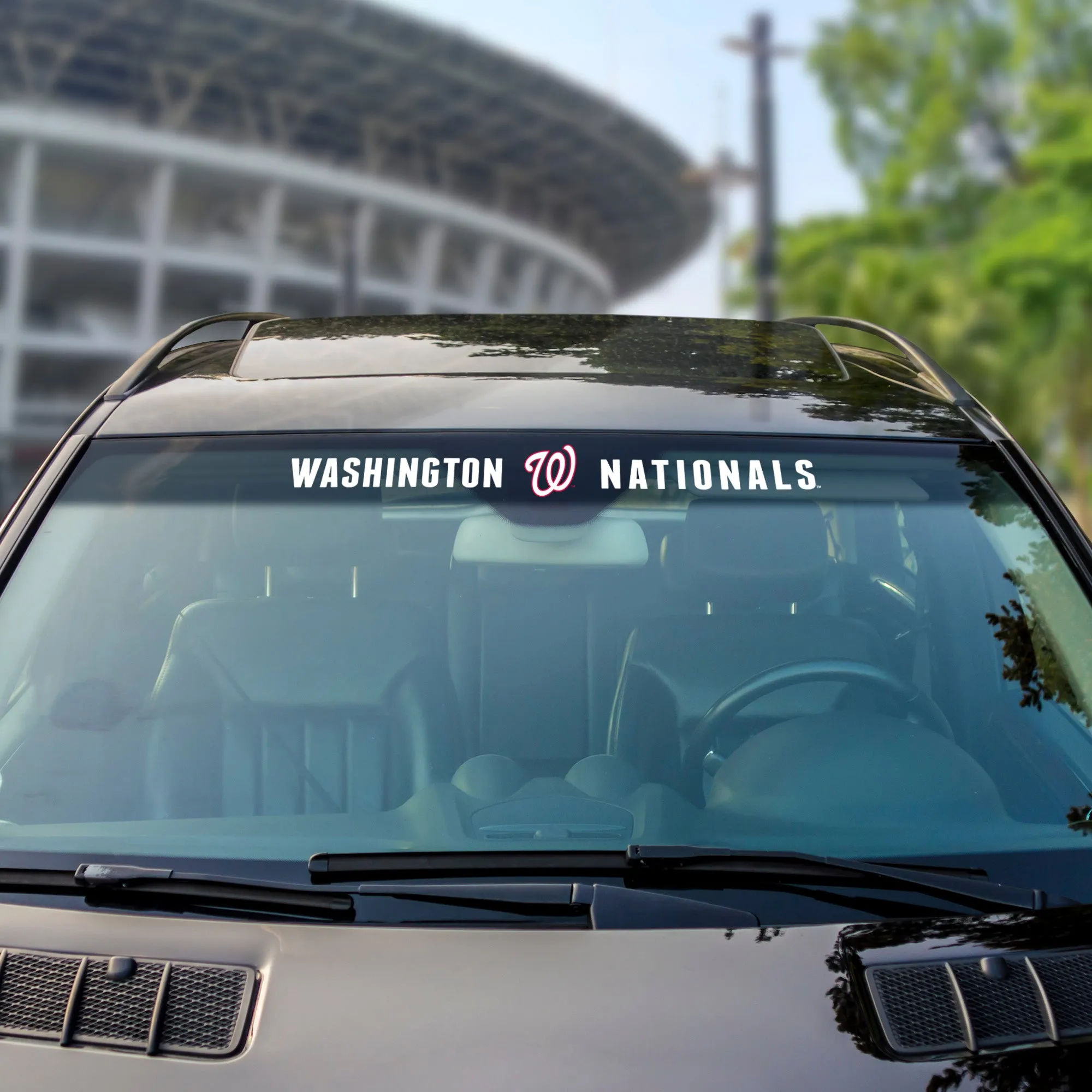 Fanmats Washington Nationals Sun Stripe Windshield Decal 3.25" x 34"