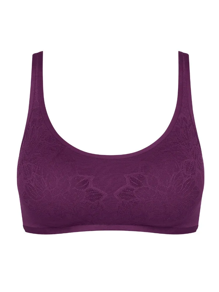 Fit Smart P Soft Cup Bra - Crushed Berry