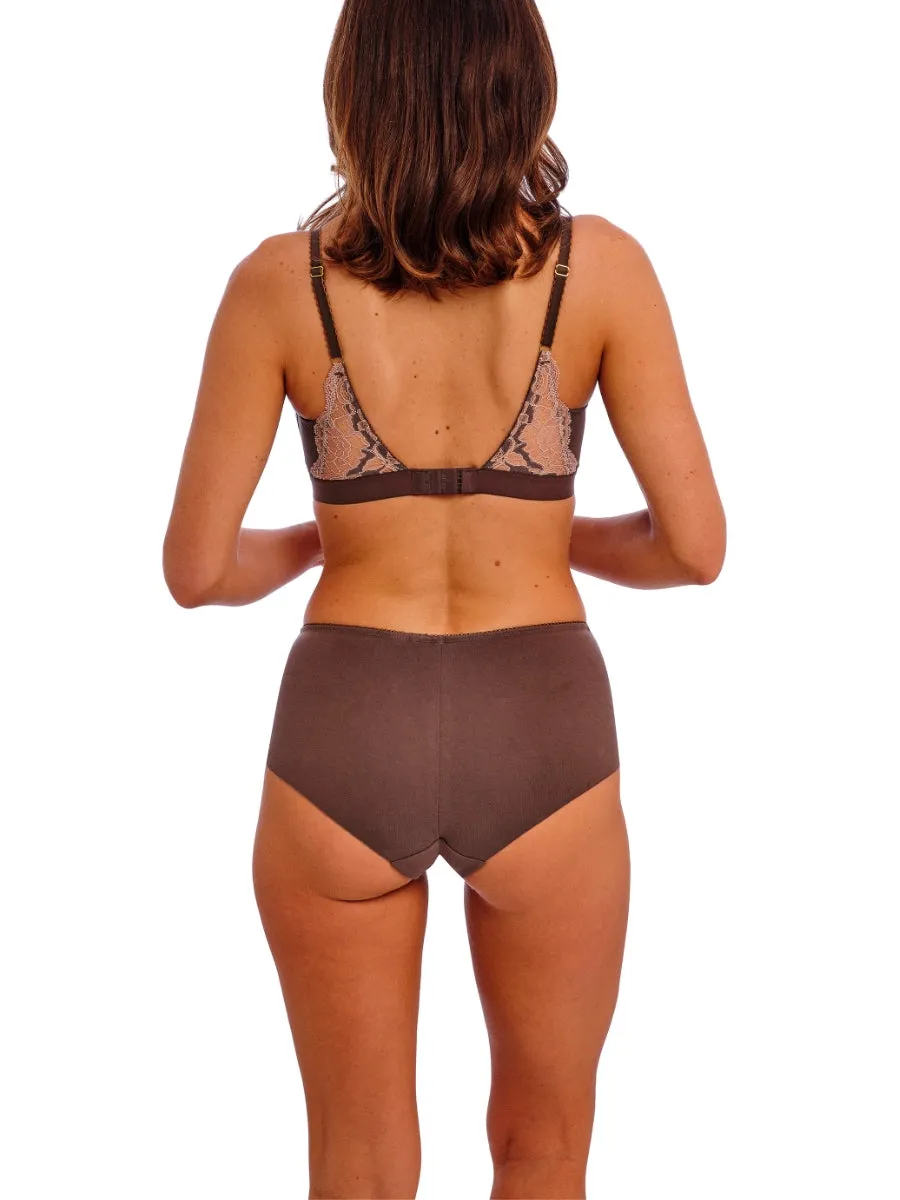 Florilege Non-Wired Bralette - Chocolate/Burlwood