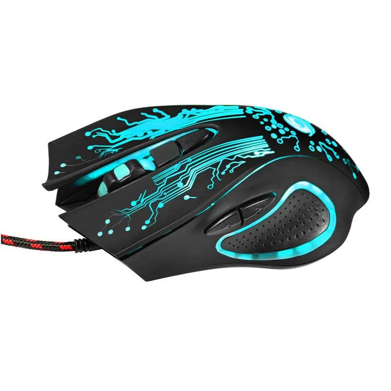 FREE GAMER GIVEAWAY BUNDLE PRO | GAMER 3200DPI LED OPTICAL 6D USB WIRED GAMING GAME MOUSE