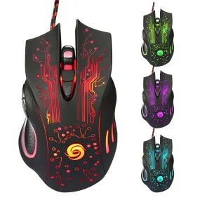 FREE GAMER GIVEAWAY BUNDLE PRO | GAMER 3200DPI LED OPTICAL 6D USB WIRED GAMING GAME MOUSE