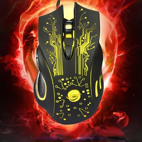 FREE GAMER GIVEAWAY BUNDLE PRO | GAMER 3200DPI LED OPTICAL 6D USB WIRED GAMING GAME MOUSE