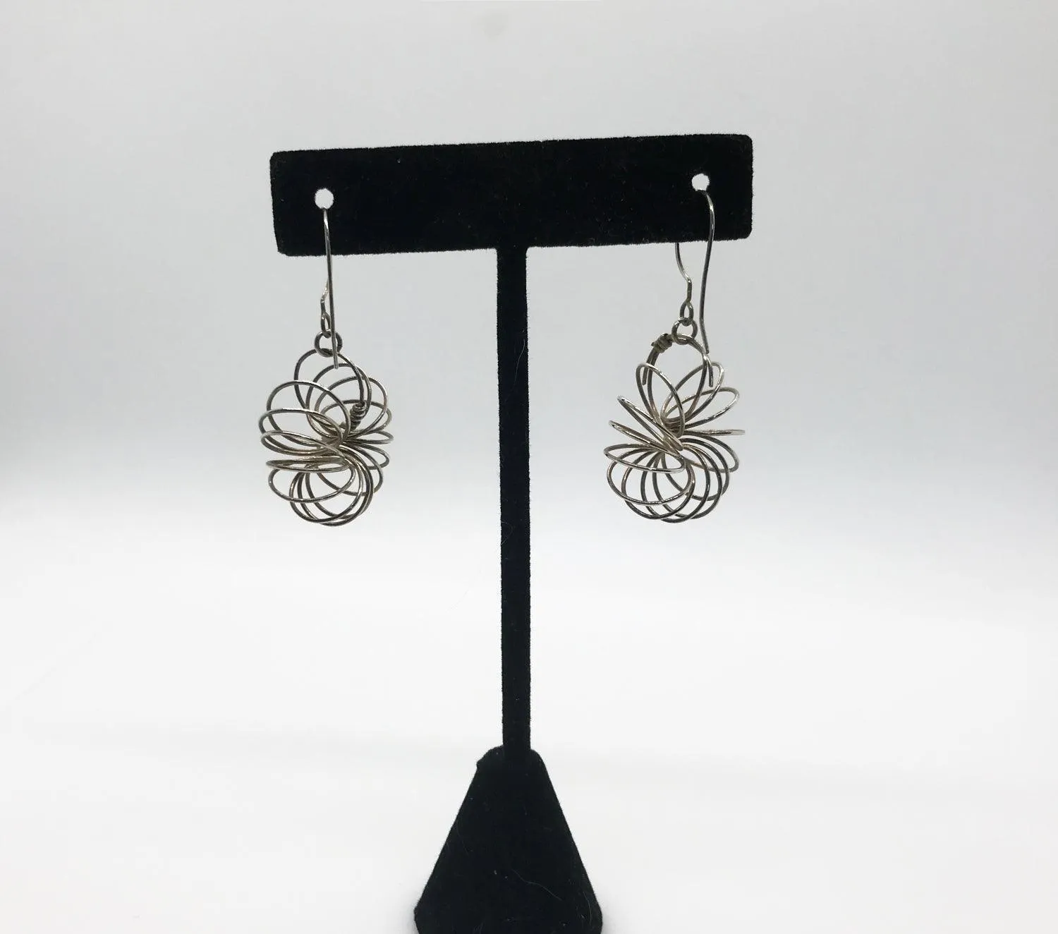 Fun Handmade Wire Spring Earrings