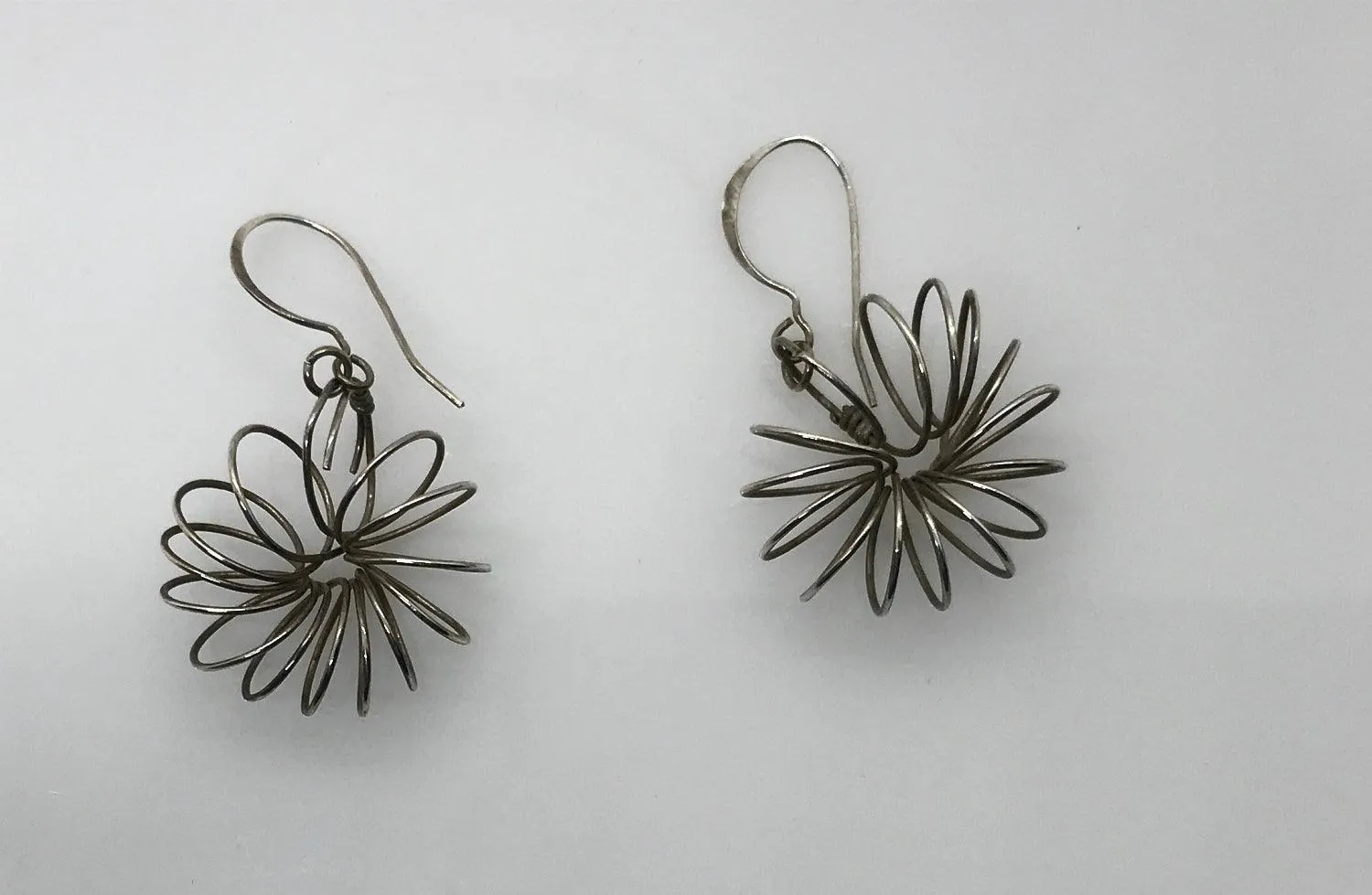 Fun Handmade Wire Spring Earrings