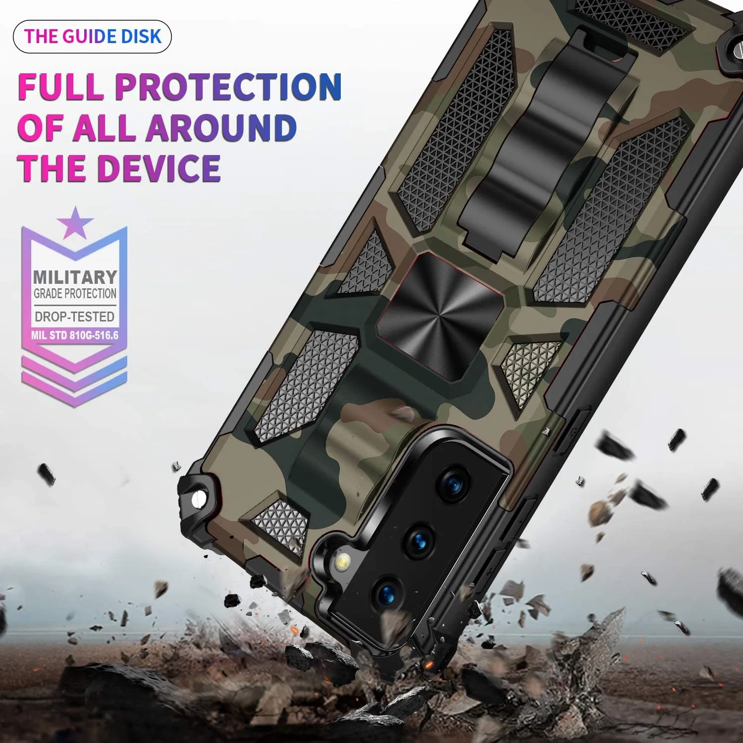 Galaxy S21 Ultra Phone Case Camouflage Sturdy Case