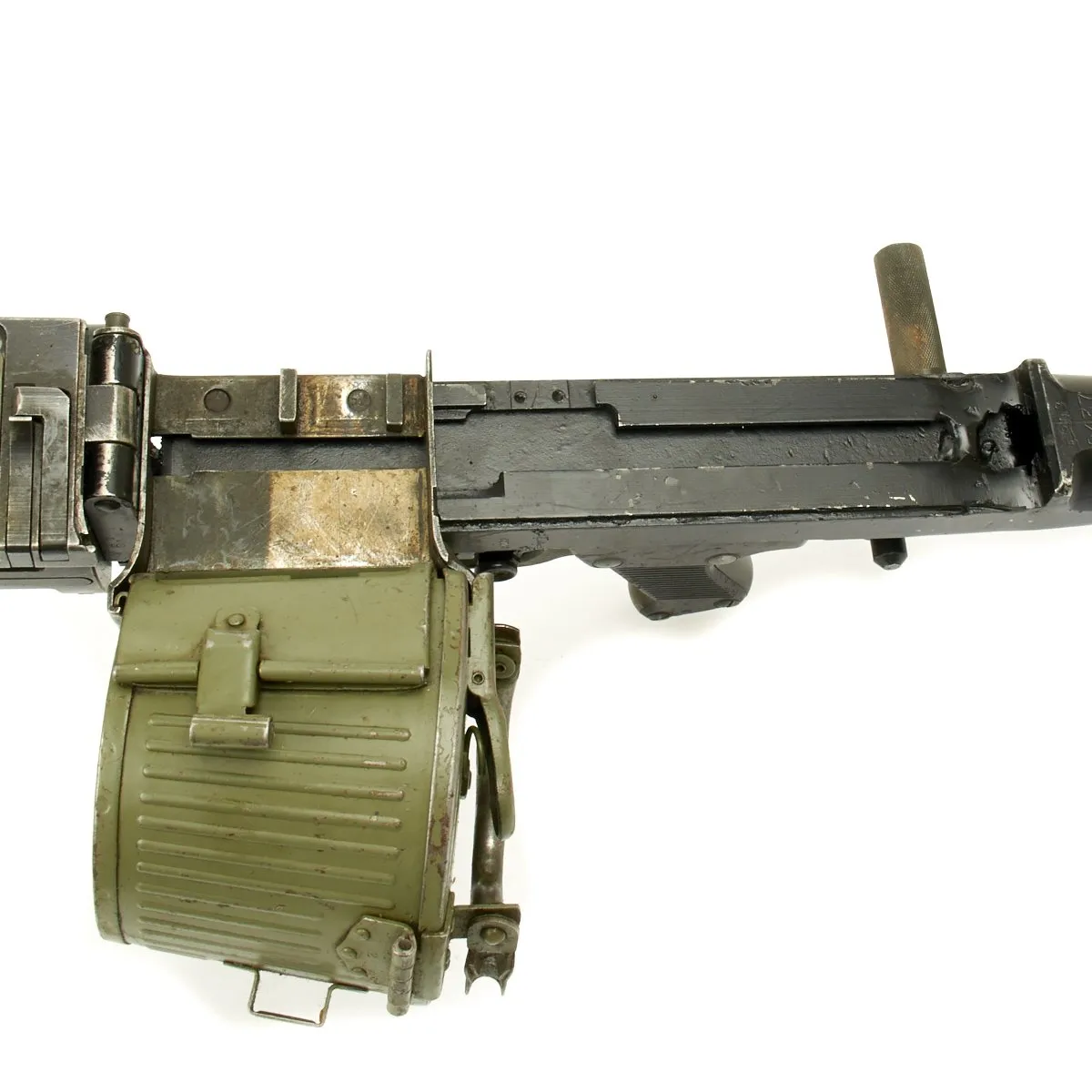 German German WWII MG 34 Display Machine Gun - marked dot 1945 with Basket Carrier