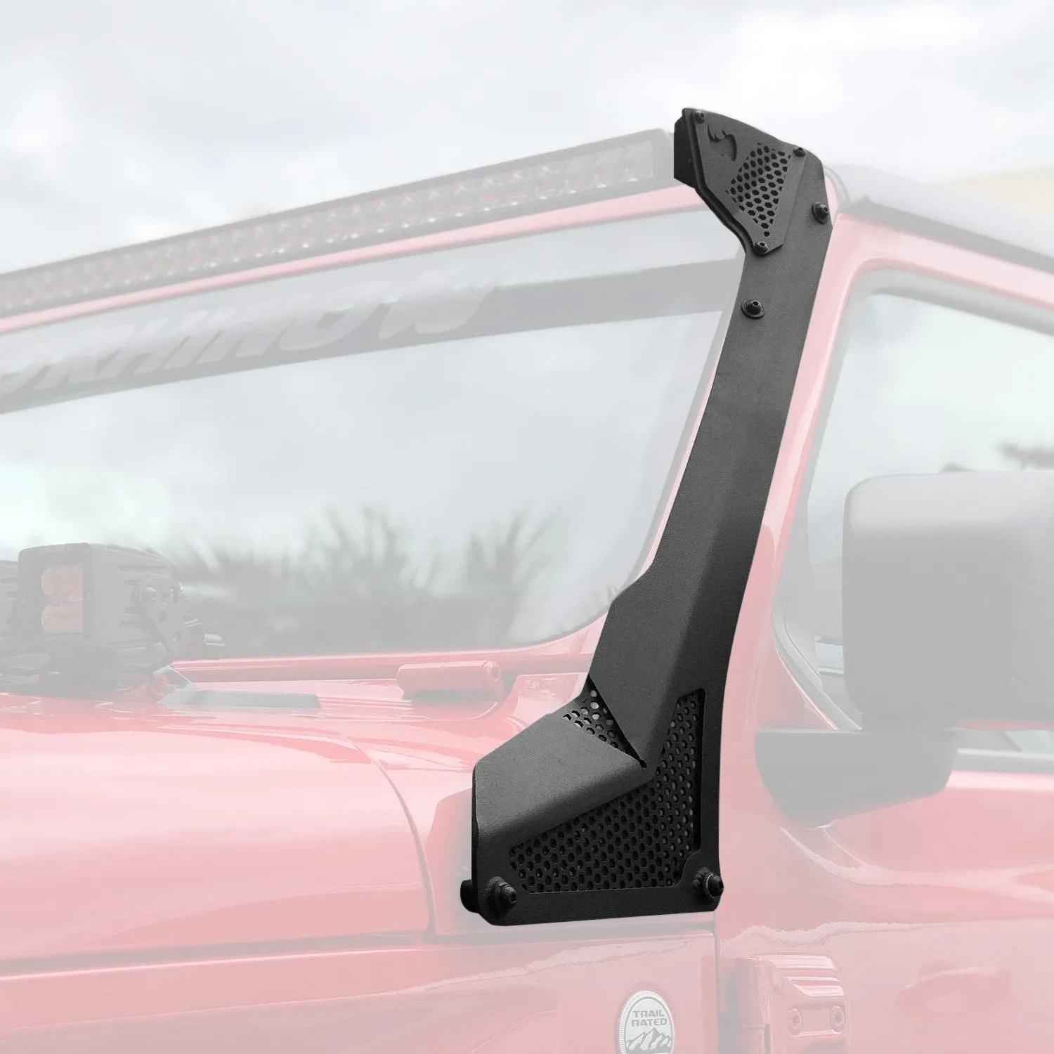 Go Rhino Windshield Light Mount Bracket Jeep Gladiator JT (20-21) [50 Light Bar]