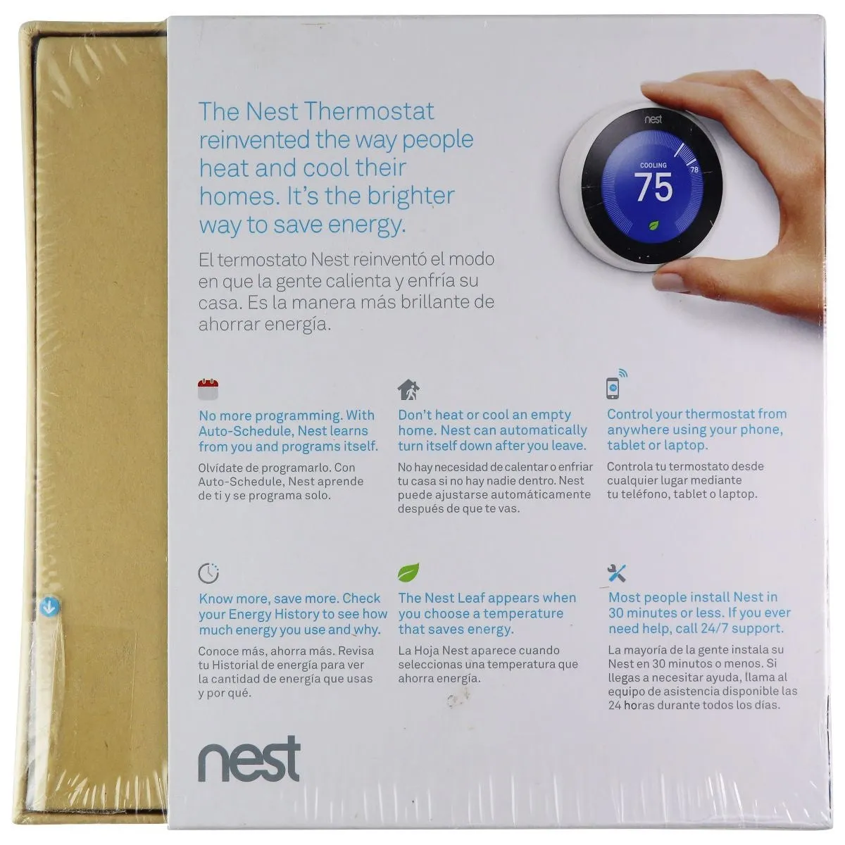 Google Nest Learning Thermostat 3rd Gen - White (‎T3017US)