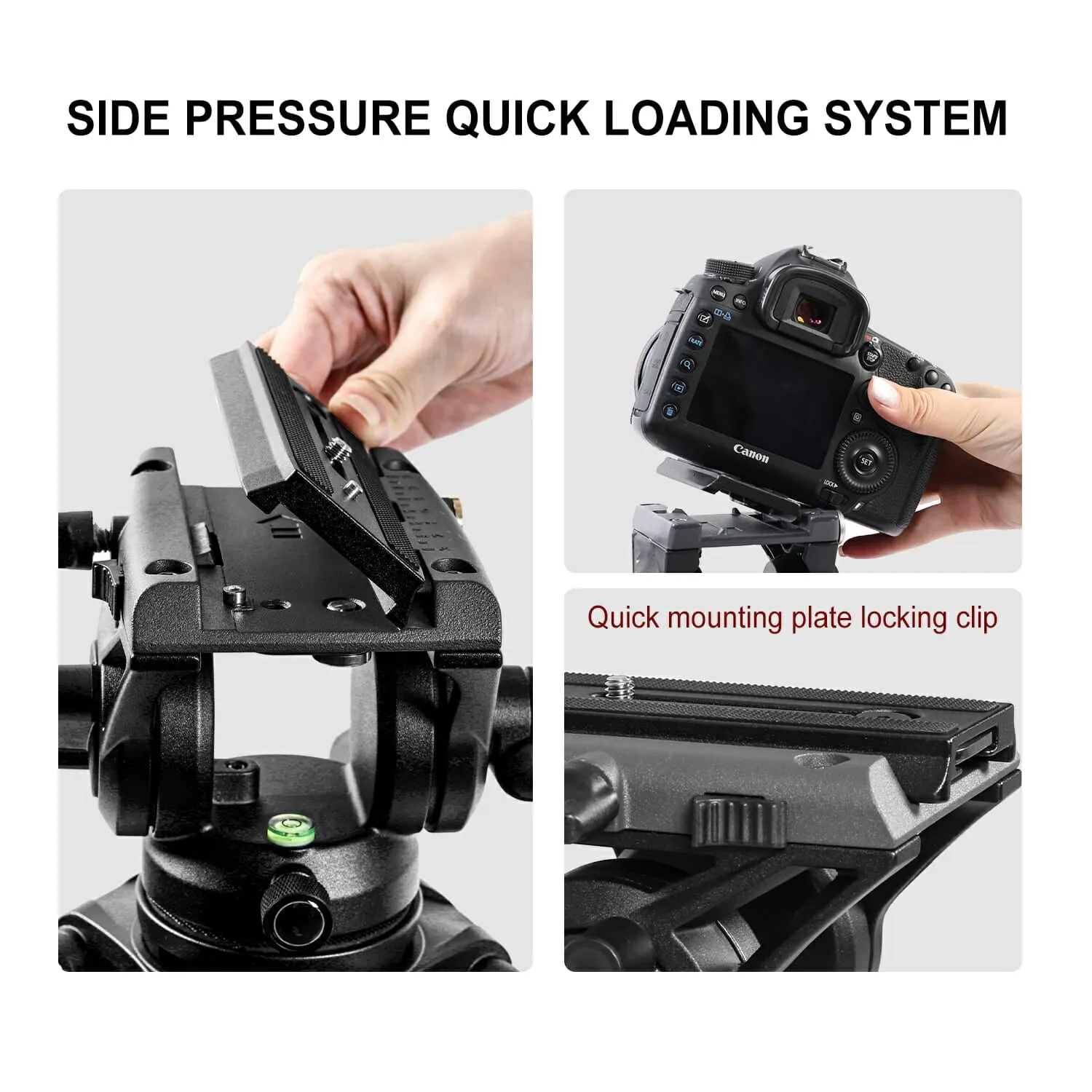 GVM Aluminum Camera Video Tripod DX16 with Fluid Head System