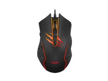 havit海威特 MS1027有线游戏鼠标 可预设6键 炫彩呼吸灯 Optical Gaming Mouse