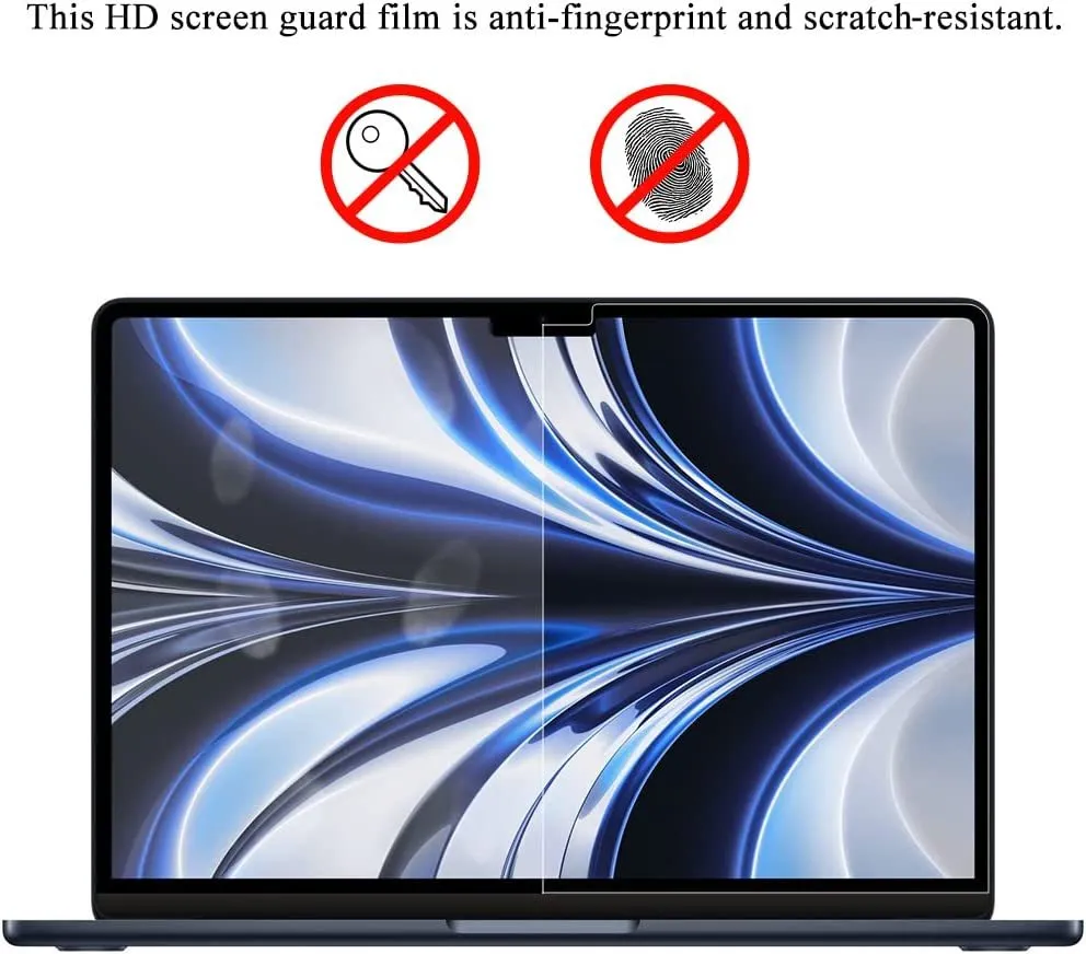 HD Clear Screen Protector for MacBook Air 13.6", M3 (2024)/ M2 (2023-2022)