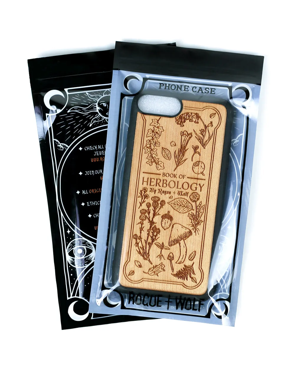 Herbology - Engraved White Maple Wood Phone Case