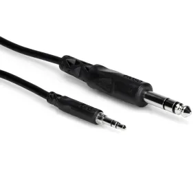 Hosa CMS-105 Stereo Interconnect 3.5mm TRS to 1/4 in TRS 5 ft (Loc:1D)