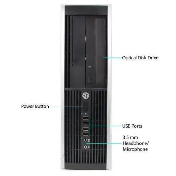 HP 8300 SFF • Core i5 3.2GHz, 3470 • 3.2GHz • 320GB SATA Hard Drive • 4GB RAM • DVD • Windows 10 Home 64 Bit