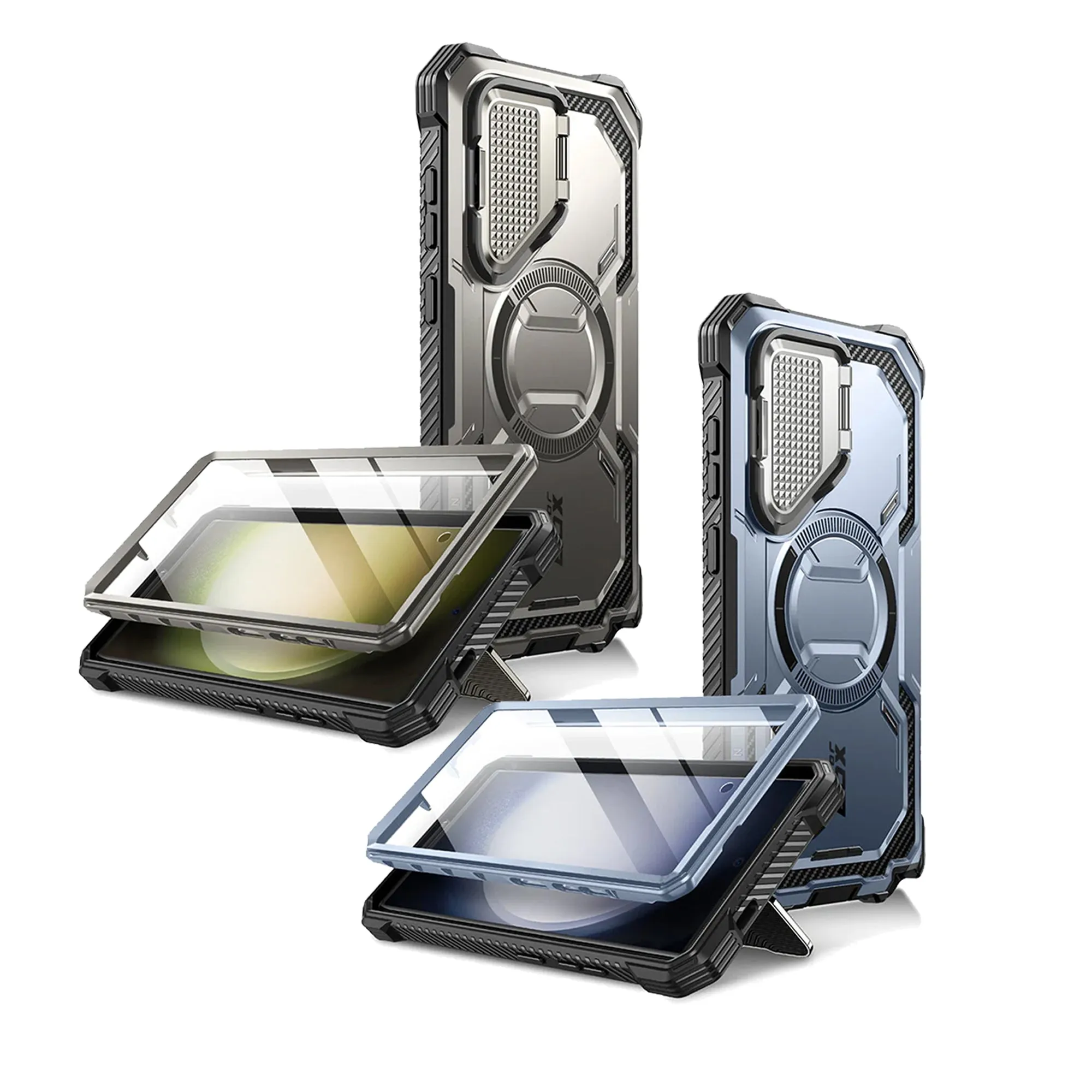 i-Blason Armorbox Case for Samsung Galaxy S24 Series - With Build-in Screen and Lens Protector